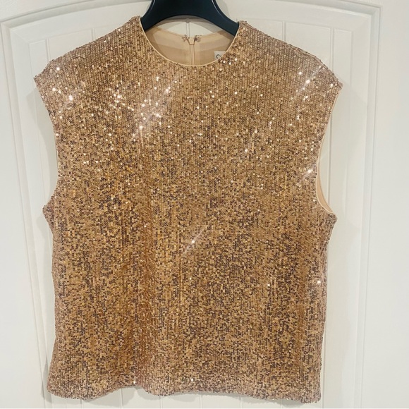 Calvin Klein Tops - Calvin Klein Women's Sequin Cap Sleeve Top L